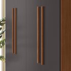 Guarda Roupa Sarandi 4 Portas 2 Gavetas Jatobá/grafite