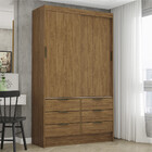 Guarda Roupa Sevilha 2 Portas De Correr 6 Gavetas Carioca Móv