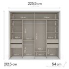 Guarda-roupa Sevilha 2 Portas De Correr Branco