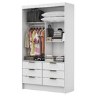 Guarda Roupa Sevilha 2 Portas De Correr Com Espelho Carioca M