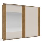 Guarda-roupa Sevilha 2 Portas De Correr Com Espelhos Freijó/o