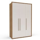 Guarda-roupa Sevilha 3 Portas Cômoda 8 Gavetas Freijó/off Whi