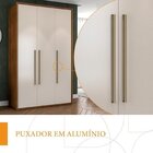 Guarda-roupa Sevilha 3 Portas Cômoda 8 Gavetas Freijó/off Whi