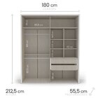 Guarda-roupa Sevilha 4 Portas Cômoda 5 Gavetas Mesa De Cabece