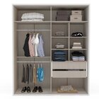 Guarda-roupa Sevilha 4 Portas Mesa De Cabeceira 3 Gavetas Cam