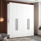 Guarda-roupa Sevilha 4 Portas Mesa De Cabeceira 3 Gavetas Cam