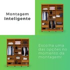 Guarda-roupa Sevilha 6 Portas 2 Gavetas Cinamomo