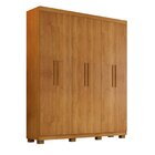 Guarda-roupa Sevilha 6 Portas 2 Gavetas Cinamomo