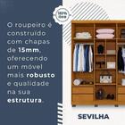 Guarda Roupa Sevilha 6 Portas 4 Gavetas Benetil Cinamomo