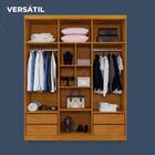 Guarda Roupa Sevilha 6 Portas 4 Gavetas Benetil Cinamomo