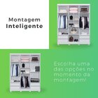 Guarda-roupa Sevilha 6 Portas 4 Gavetas Branco