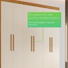 Guarda-roupa Sevilha 6 Portas 4 Gavetas Cinamomo/off-white