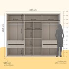 Guarda-roupa Sevilha 6 Portas Branco