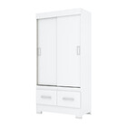 Guarda Roupa Solteiro 02 Portas Deslizantes 02 Gavetas B57 Br