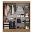 Guarda-roupa Solteiro 02 Portas Deslizantes E 03 Gavetas Sien