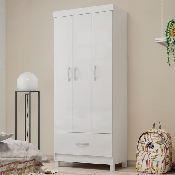 Guarda Roupa Solteiro 03 Portas Prince Demobile