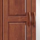 Guarda Roupa Solteiro 04 Pt Com Espelhos Madeira Maciça 1177t