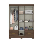 Guarda Roupa Solteiro 05 Portas 02 Gavetas B60 Briz