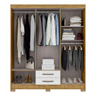 Guarda-roupa Solteiro 06 Portas E 02 Gavetas Maceió Marrocos/