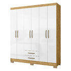 Guarda-roupa Solteiro 06 Portas E 02 Gavetas Maceió Marrocos/