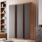 Guarda-roupa Solteiro 100% Mdf 3 Portas 2 Gavetas E 7 Nichos