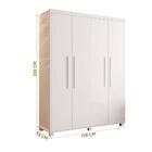 Guarda Roupa Solteiro 100% Mdf 4 Portas Branco Viena Fênix