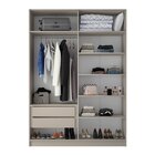 Guarda-roupa Solteiro 100% Mdf Bp 4 Portas 2 Gavetas Asti Pan