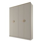 Guarda-roupa Solteiro 100% Mdf Bp 4 Portas 2 Gavetas Asti Pan