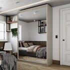 Guarda-roupa Solteiro 100% Mdf Bp Com 2 Portas De Espelho Gen