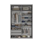 Guarda-roupa Solteiro 100% Mdf Bp Com 2 Portas De Espelho Gen