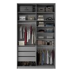 Guarda-roupa Solteiro 100% Mdf Bp Com 2 Portas E 1 Espelho Ze