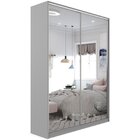 Guarda-roupa Solteiro 100% Mdf Bp Com 2 Portas Espelho Zermatt