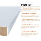 Guarda-roupa Solteiro 100% Mdf Bp Com 2 Portas Espelho Zermatt
