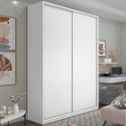 Guarda Roupa Solteiro 100% Mdf Bp Com 2 Portas Zermatt Branco