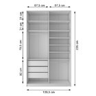 Guarda Roupa Solteiro 100% Mdf Bp Com 2 Portas Zermatt Branco