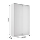 Guarda Roupa Solteiro 100% Mdf Bp Com 2 Portas Zermatt Branco
