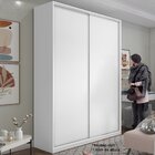 Guarda Roupa Solteiro 100% Mdf Bp Com 2 Portas Zermatt Branco