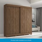 Guarda Roupa Solteiro 100% Mdf Flex Color 2 Portas De Correr
