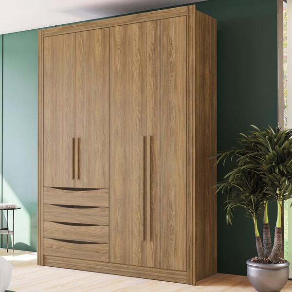 Guarda-roupa Solteiro 100% Mdf Kappesberg 4 Portas 4 Gavetas