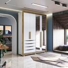 Guarda-roupa Solteiro 100% Mdf Kappesberg 8 Espelhos 4 Portas