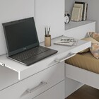 Guarda Roupa Solteiro 100%mdf Cabeceira Bau Lyon Branco  - Eu