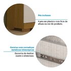 Guarda-roupa Solteiro 109,80cm 4 Portas 100% Mdf Papoulas Esp