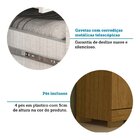 Guarda-roupa Solteiro 109,80cm 4 Ptas Com Espelho 100% Mdf Pa