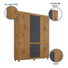 Guarda Roupa Solteiro 10 Portas 3 Gavetas Com Pés 22103 Arapl