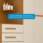 Guarda-roupa Solteiro 110,20cm 2 Portas 4 Gavetas Com Espelho