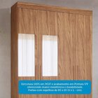 Guarda-roupa Solteiro 128cm 5 Portas 3 Gavetas Com Espelho 10