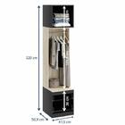 Guarda-roupa Solteiro 1 Porta 2 Gavetas Espresso/aveiro - Móv