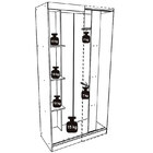 Guarda-roupa Solteiro 1 Porta Allegro 887 - Móveis Carraro -