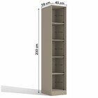 Guarda-roupa Solteiro 1 Porta Modulado Conect L561 - Kappesbe