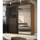 Guarda-roupa Solteiro 207cm 2 Portas 5 Gavetas Com Espelho Au